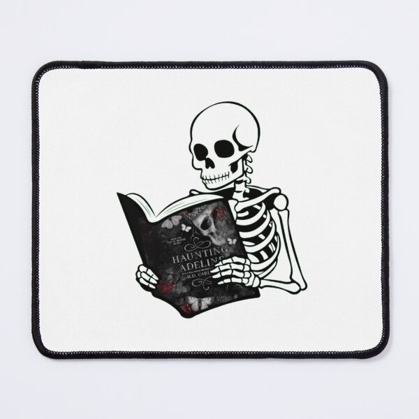 Item preview, haunting adeline bookish skeleton designed and sold by elmreadsbooks.