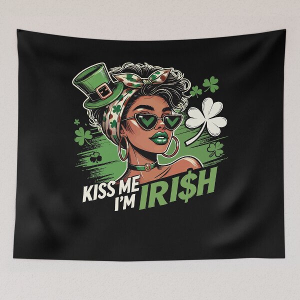 Item preview, St. Patrick's Day Kiss Me I'm Irish Design designed and sold by LuminOrb.