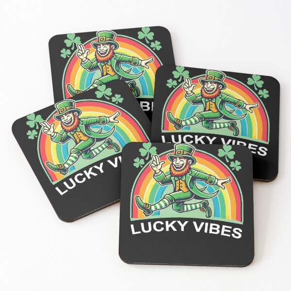 Item preview, St. Patrick's Day Lucky Vibes Rainbow designed and sold by LuminOrb.