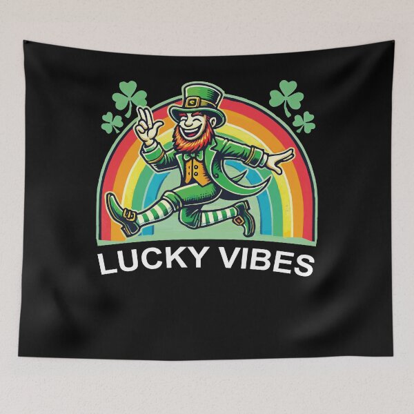 Item preview, St. Patrick's Day Lucky Vibes Rainbow designed and sold by LuminOrb.