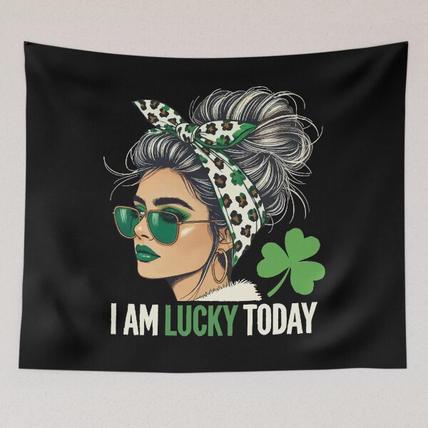 Item preview, St. Patricks Day I Am Lucky Today Design designed and sold by LuminOrb.