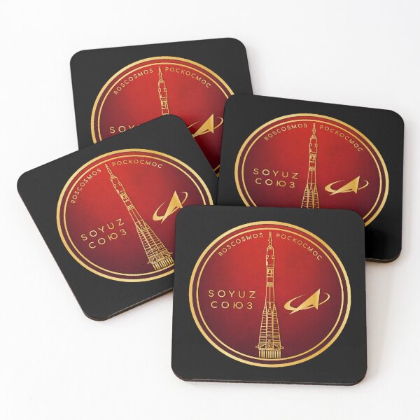 Item preview, Soyuz (Roscosmos) Badge: Red & Gold designed and sold by BGALAXY.