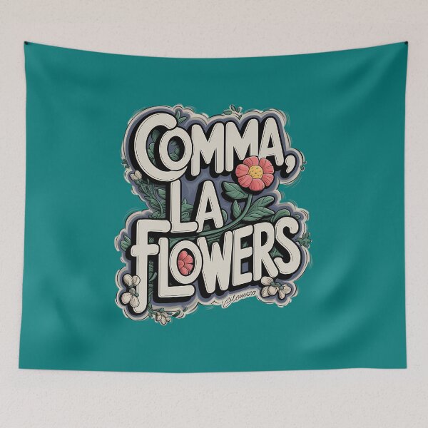 Item preview, Comma La Flowers Retro Floral Aesthetic designed and sold by TeeGrit.