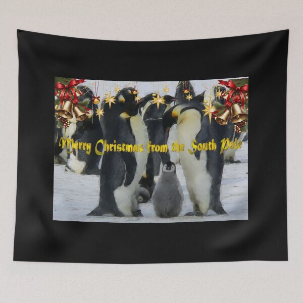Item preview, Emperor penguins Xmas Greetings from South pole designed and sold by Helios Be. Lavsh.