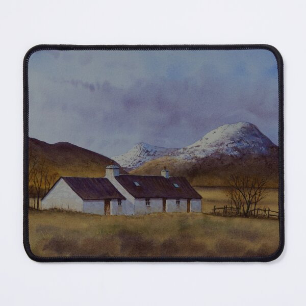 Item preview, Black Rock Cottage, Glen Coe Scotland in Watercolour designed and sold by SeanSmithArt.