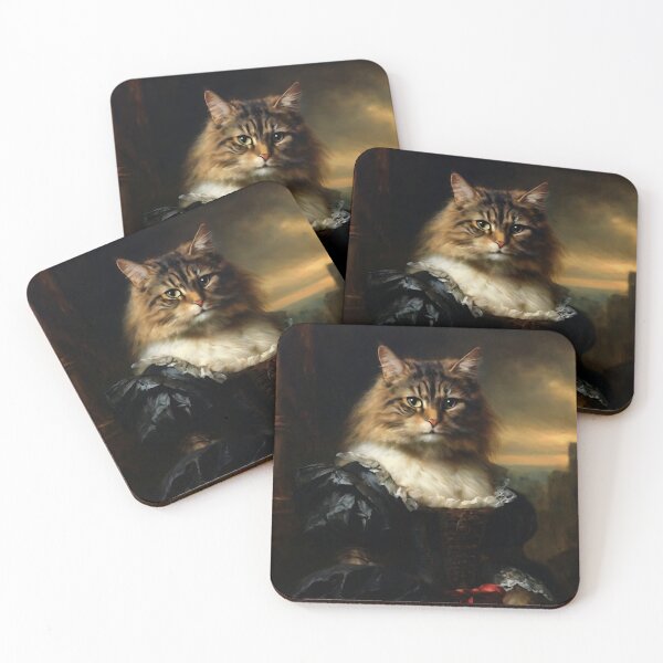 Item preview, Anthropomorphic Victorian Cat Portrait: Lady Purrscilla | Cat Art designed and sold by UnhingedBird.