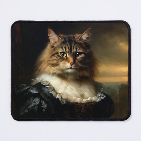 Item preview, Anthropomorphic Victorian Cat Portrait: Lady Purrscilla | Cat Art designed and sold by UnhingedBird.
