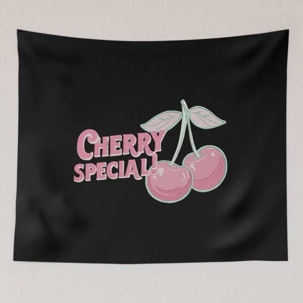 Item preview, Cherry Special - Faux Embroidery Cherries Design designed and sold by CRAZY&ART.