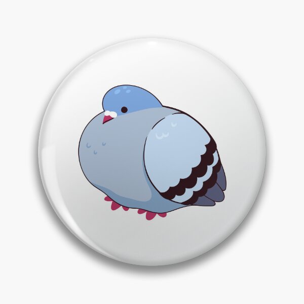 Item preview, cute fat fluffy pigeons designed and sold by burbura.