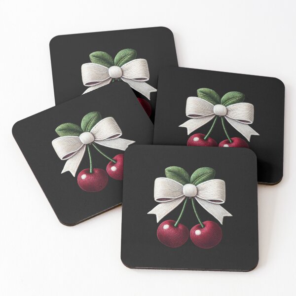 Item preview, Cherry Special - Faux Embroidery Cherries Design designed and sold by CRAZY&ART.