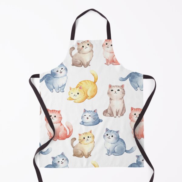 Item preview, Colorful Cat Fabric Pattern designed and sold by lotus2lin.