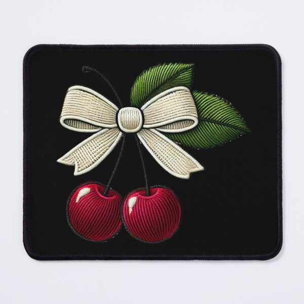 Item preview, Cherry Special - Faux Embroidery Cherries Design designed and sold by CRAZY&ART.