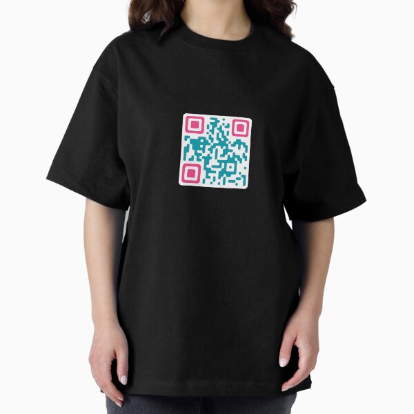 QR Code Exoplanets Digital Winds Collection Oversized T-Shirt