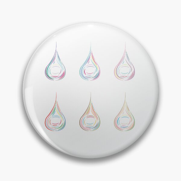 Item preview, Six Droplets - Light Colours, Light Background designed and sold by Onyx Swan Art.