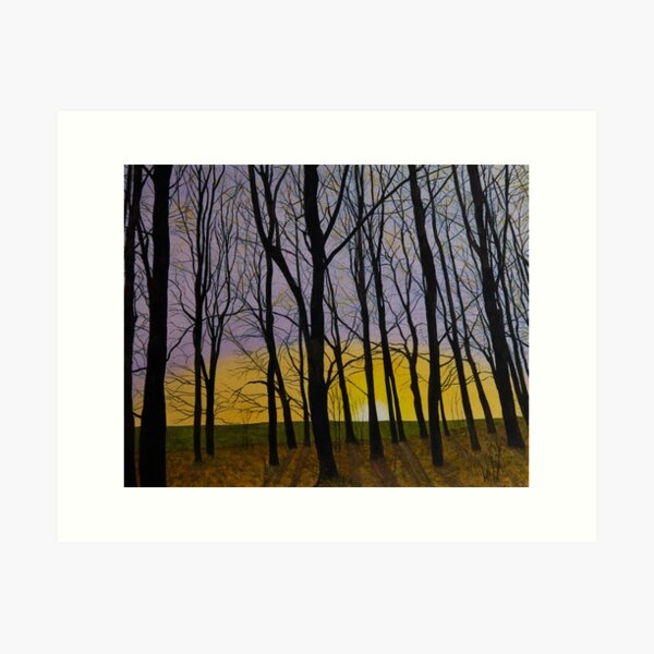 Item preview, Woodland at Sunset in Watercolour designed and sold by SeanSmithArt.
