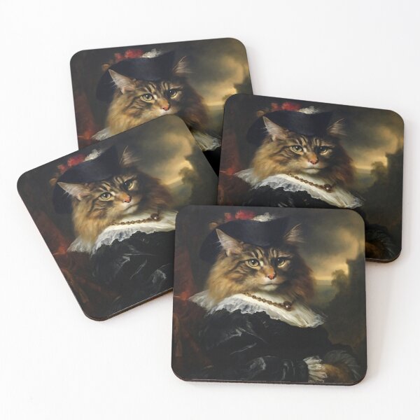 Item preview, Anthropomorphic Victorian Cat Portrait: Countess Furgrace | Cat Art designed and sold by UnhingedBird.