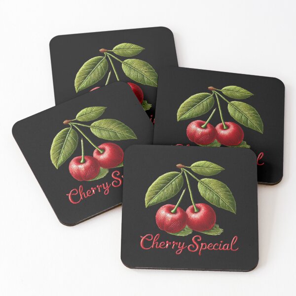 Item preview, Cherry Special - Faux Embroidery Cherries Design designed and sold by CRAZY&ART.