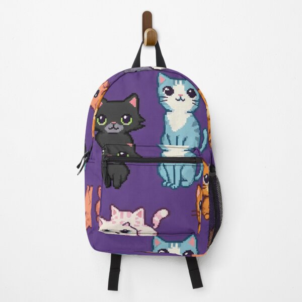 Item preview, Colorful Pixel Cat Pattern designed and sold by lotus2lin.