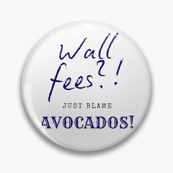 Item preview, Wall Fees Black Blue Avocado Blame designed and sold by SplashTastic.
