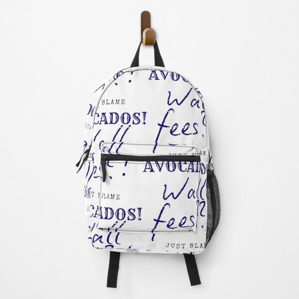 Item preview, Wall Fees Black Blue Avocado Blame designed and sold by SplashTastic.