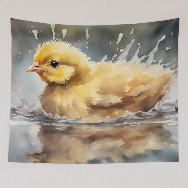 Item preview, Cute Chick Bathing designed and sold by CalmnessbyChoice.