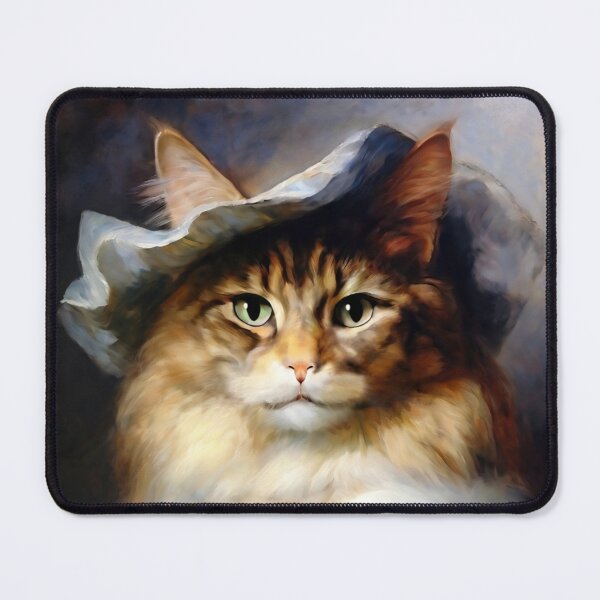 Item preview, Anthropomorphic Victorian Cat Portrait: Baroness Meowgaret | Cat Art designed and sold by UnhingedBird.