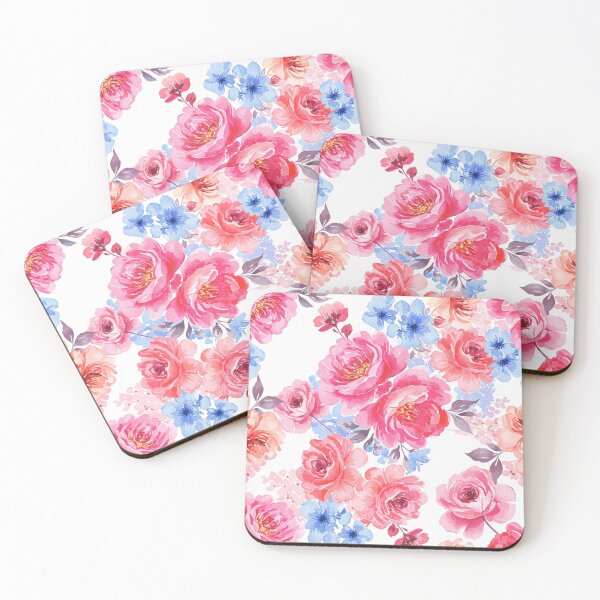 Item preview, Watercolor Floral Fabric Pattern comforter designed and sold by lotus2lin.