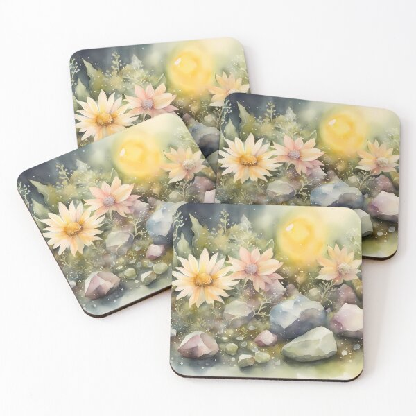 Item preview, Yellow Flowers on Moss designed and sold by CalmnessbyChoice.