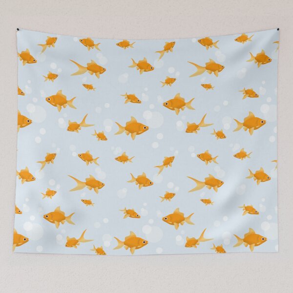 Item preview, Cute Goldfish Swimming in Water designed and sold by idovedesign.