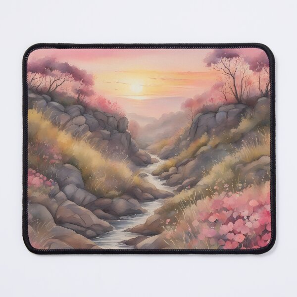 Item preview, Pink Flower Canyon at Dawn designed and sold by CalmnessbyChoice.