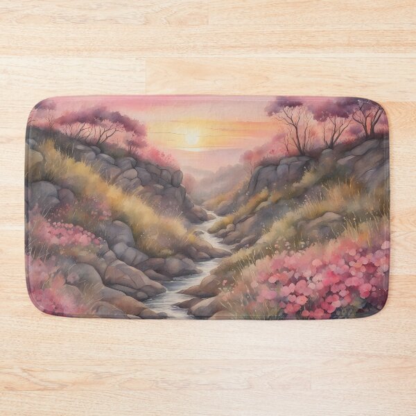 Item preview, Pink Flower Canyon at Dawn designed and sold by CalmnessbyChoice.