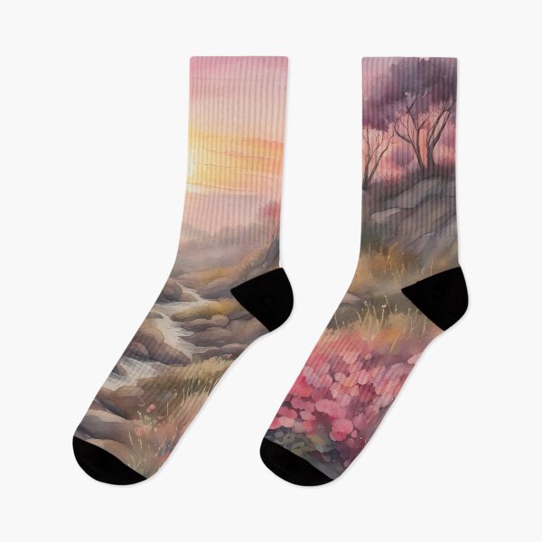 Item preview, Pink Flower Canyon at Dawn designed and sold by CalmnessbyChoice.