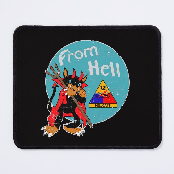 Item preview, US Army - From Hell - 12th Armored Division Emblem designed and sold by pzd501.