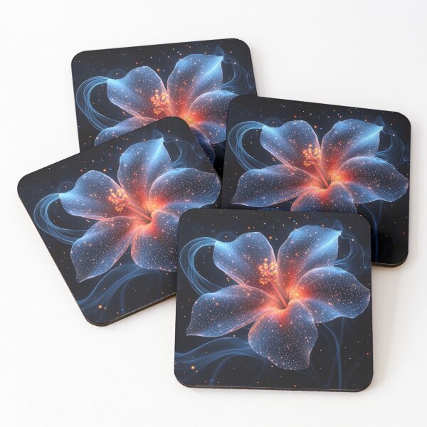 Item preview, Celestial Bloom – Luminous Sci-Fi Space Flower Art designed and sold by The Art Morpher.