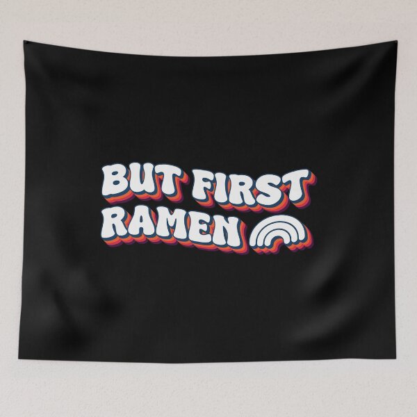 Item preview, But first ramen - funny retro designed and sold by Chonkz.