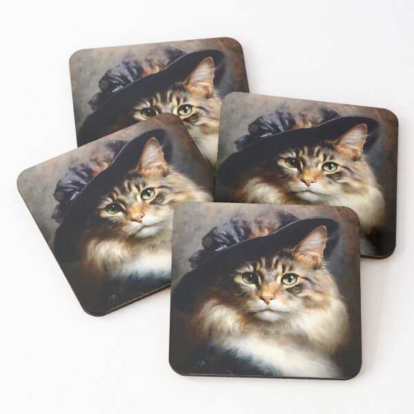 Item preview, Anthropomorphic Victorian Cat Portrait: Baroness Clawdia | Cat Art designed and sold by UnhingedBird.
