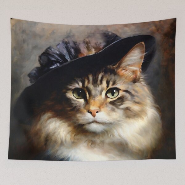 Item preview, Anthropomorphic Victorian Cat Portrait: Baroness Clawdia | Cat Art designed and sold by UnhingedBird.