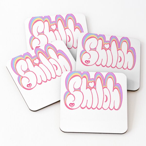 Item preview, Shiloh popular girls name woman women’s first name in white and pastel calligraphy Shiloh designed and sold by Artonmytee.
