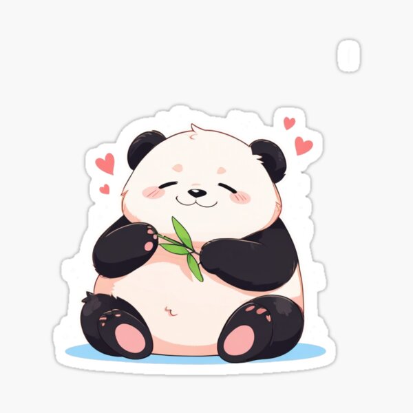 Item preview, Cute Kawaii Panda Sticker designed and sold by Wildtastic .
