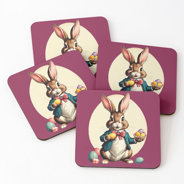 Item preview, Easter Bunny with Easter Eggs | Gift for Easter designed and sold by UnhingedBird.