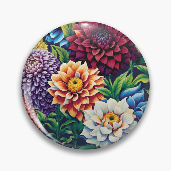 Item preview, Elegant Dahlias  designed and sold by HappyHavenStu.