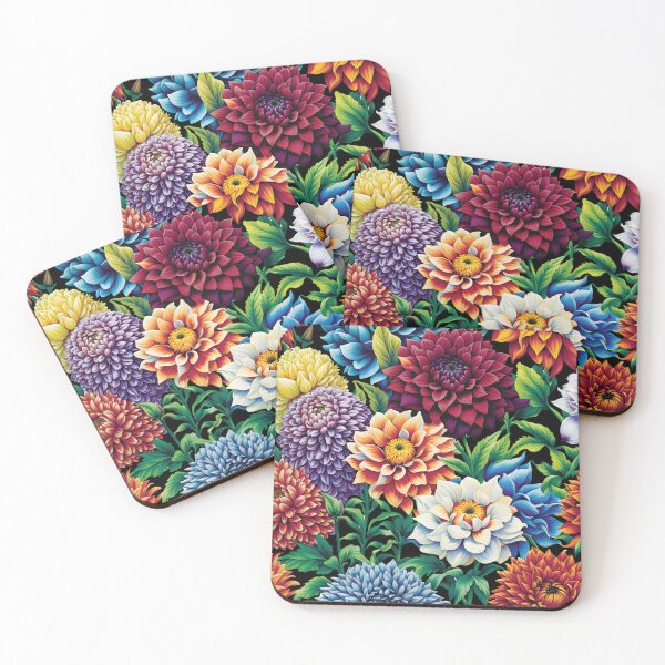 Item preview, Elegant Dahlias  designed and sold by HappyHavenStu.