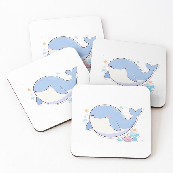 Item preview,  Cute Kawaii Whale Sticker designed and sold by Wildtastic .