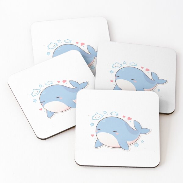 Item preview, Cute Kawaii Whale Sticker designed and sold by Wildtastic .
