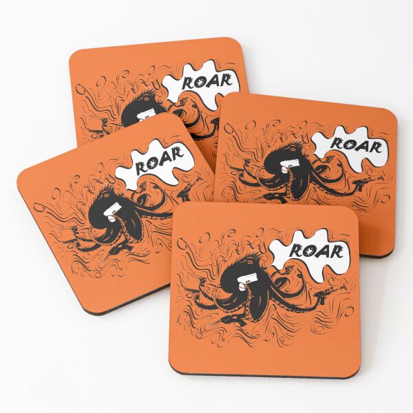 Item preview, Roaring Octopus with frills designed and sold by Andrew Tomlins.