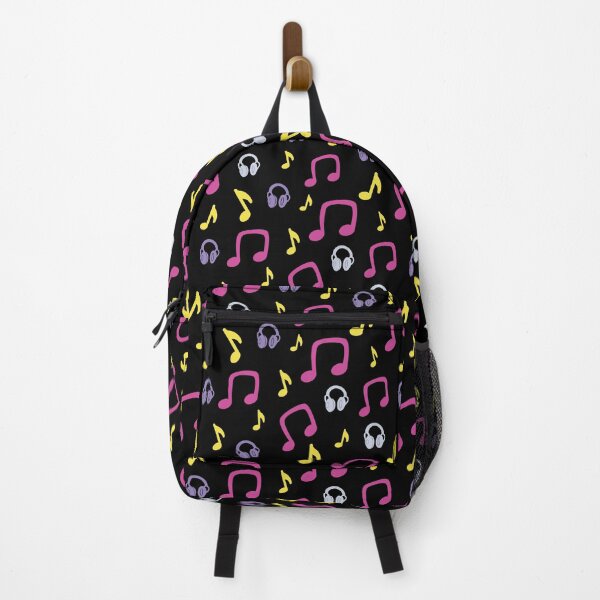 Item preview, Musical notes colorful pattern (dark) designed and sold by DanceDeck.