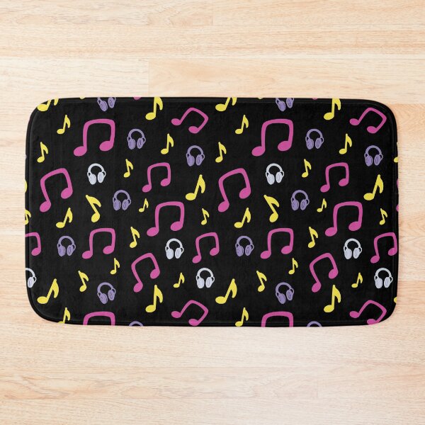 Item preview, Musical notes colorful pattern (dark) designed and sold by DanceDeck.