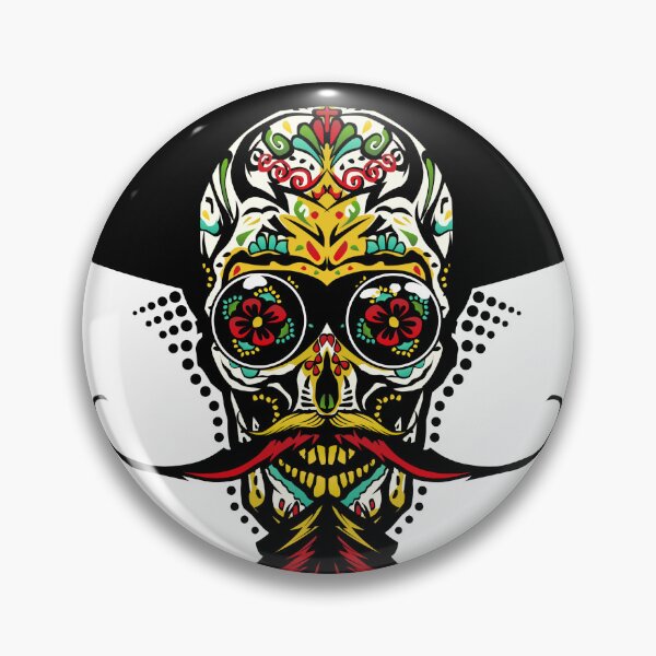 Item preview, mexican skull hipster bearded mustache hat skull designed and sold by Achille3777.