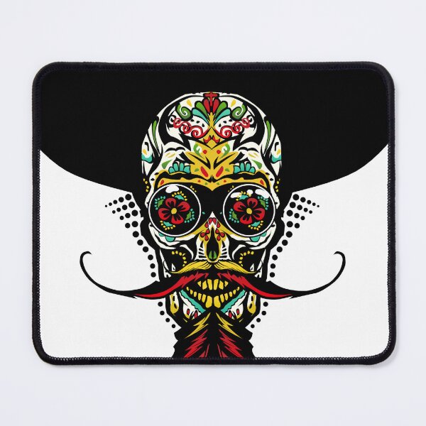 Item preview, mexican skull hipster bearded mustache hat skull designed and sold by Achille3777.
