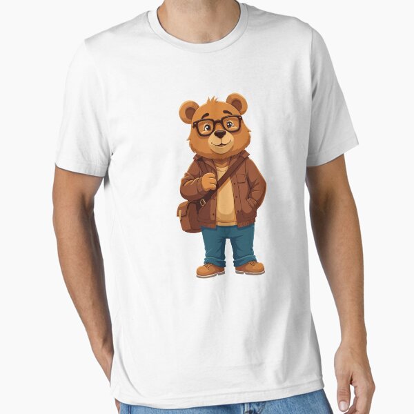 Vista previa del artículo con la obra «Nerd oso», diseñado y vendido por Bebrowny.